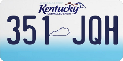 KY license plate 351JQH