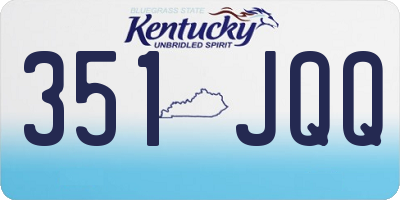 KY license plate 351JQQ
