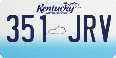 KY license plate 351JRV