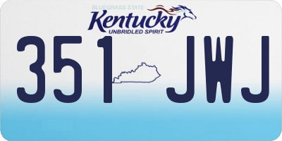 KY license plate 351JWJ