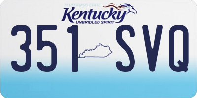 KY license plate 351SVQ