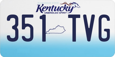 KY license plate 351TVG