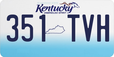 KY license plate 351TVH
