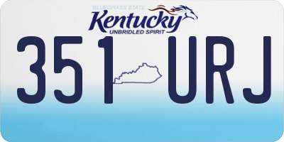 KY license plate 351URJ