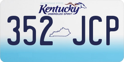 KY license plate 352JCP