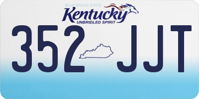 KY license plate 352JJT