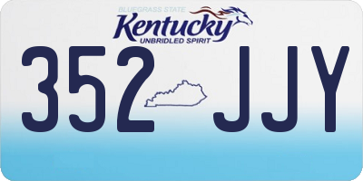 KY license plate 352JJY