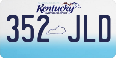 KY license plate 352JLD
