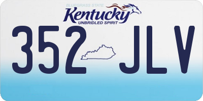KY license plate 352JLV