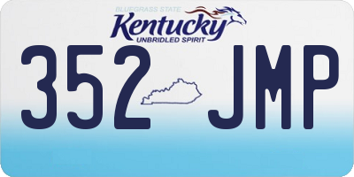 KY license plate 352JMP
