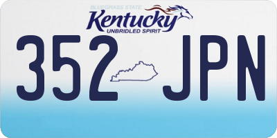 KY license plate 352JPN