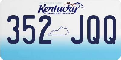 KY license plate 352JQQ