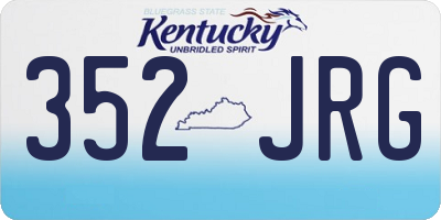 KY license plate 352JRG