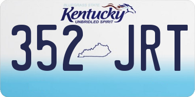 KY license plate 352JRT