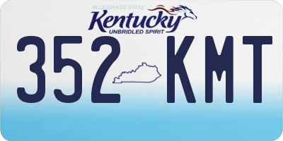 KY license plate 352KMT