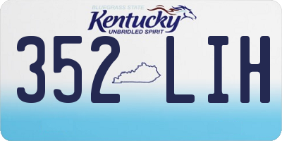 KY license plate 352LIH
