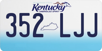 KY license plate 352LJJ