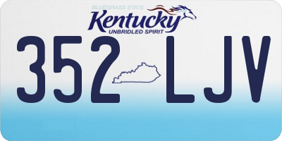 KY license plate 352LJV