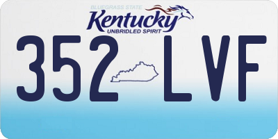 KY license plate 352LVF
