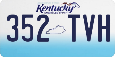 KY license plate 352TVH