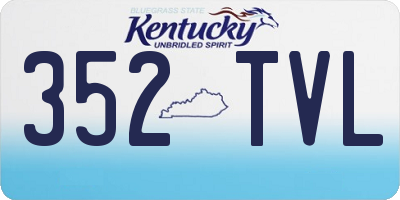 KY license plate 352TVL