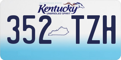 KY license plate 352TZH