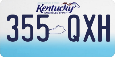 KY license plate 355QXH