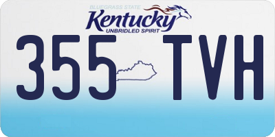 KY license plate 355TVH
