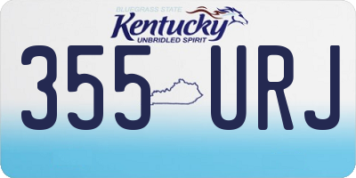 KY license plate 355URJ