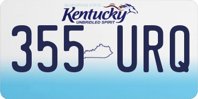 KY license plate 355URQ
