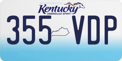 KY license plate 355VDP