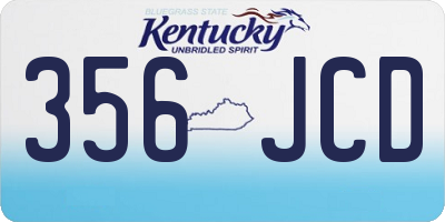 KY license plate 356JCD