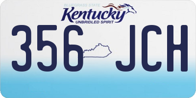 KY license plate 356JCH