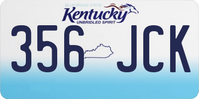 KY license plate 356JCK