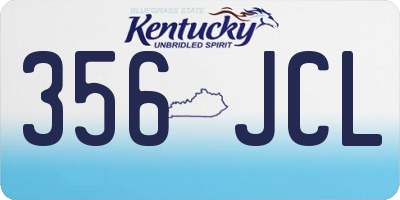 KY license plate 356JCL