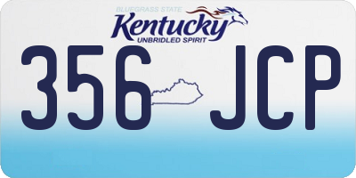 KY license plate 356JCP