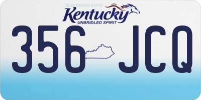 KY license plate 356JCQ
