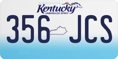 KY license plate 356JCS