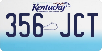 KY license plate 356JCT