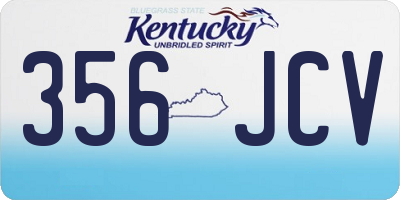 KY license plate 356JCV