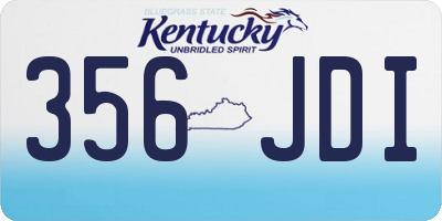 KY license plate 356JDI
