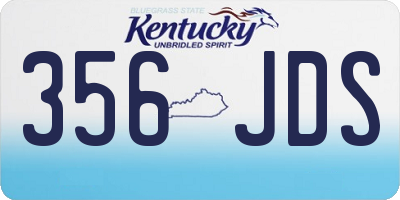 KY license plate 356JDS