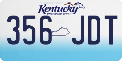 KY license plate 356JDT