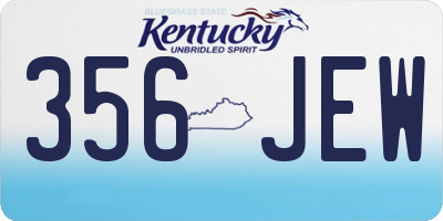 KY license plate 356JEW