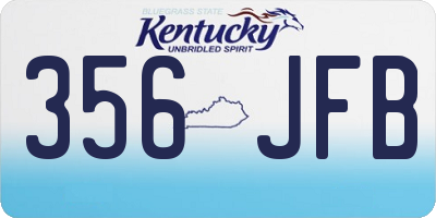 KY license plate 356JFB