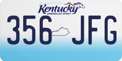 KY license plate 356JFG