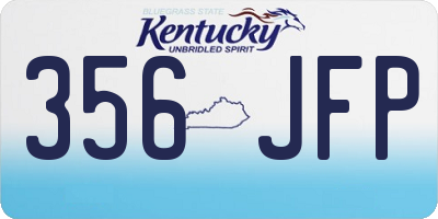 KY license plate 356JFP