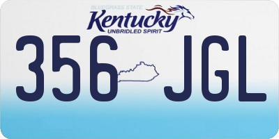 KY license plate 356JGL