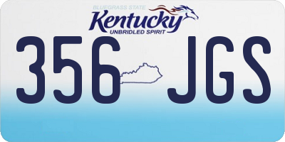 KY license plate 356JGS