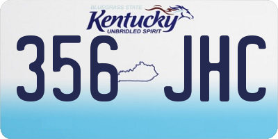 KY license plate 356JHC